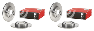2x Superior Quality Brembo Brake Rotor | Fits Various 1990-1993 Mazda Miata | Solid Design for Ultimate Performance