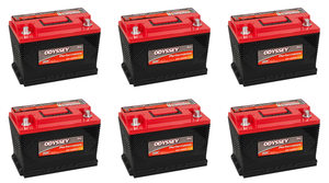 6x Odyssey Battery Performance Series | 12V with 720 Cold Cranking Amps | Dual Purpose for Engine Start & Deep Cycle
