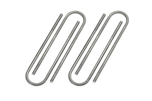 Fabtech Round Leaf Spring U Bolt Kit | 20" Length | 3.50" Width - Easy Install, Durable Design Fabtech Round Leaf Spring U Bolt Kit | 20" Length | 3.50" Width - Easy Install, Durable Design