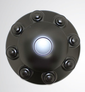 Upgrade to Premium Black ABS Wheel Center Cap | Fits 8 Lug Wheels | Made in USA | 22mm Diameter