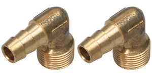2x Durable 90 Degree 3/8 Inch Brass Hose Adapter | Easy Install