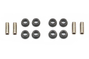 Durable Black Urethane Control Arm Bushing Set | Fabtech Quality | Set of 8 Half Bushings + 4 Sleeves