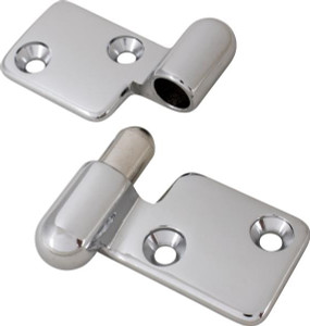 USA-Made Boaters' Dream | Take-Apart Right Sided Boat Door Hinge | Chrome Plated Brass