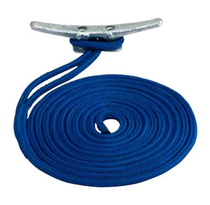 Sea Dog Premium Boat Dock Line | 3/8 Inch x 15 Feet | Double Braided Nylon | 825lb Working Load | Blue