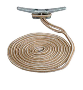 Ultra-Durable Boat Dock Line | Double Braided | 825lb Capacity | Premium Nylon | 3/8 Inch x 10ft | Gold/White Ultra-Durable Boat Dock Line | Double Braided | 825lb Capacity | Premium Nylon | 3/8 Inch x 10ft | Gold/White