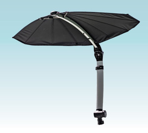 Ultimate Sun Protection for Boats | ShadeFin Mini Boat Sunshade | White WeatherMax  3D Canvas | Adjustable Height | Compact and Portable