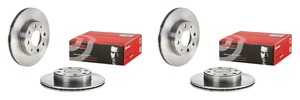 2x Upgrade Your Honda Brake System with Brembo Brake Rotor | Vented Design, Eye-Catching Finish, 4x100 mm Bolt Pattern
