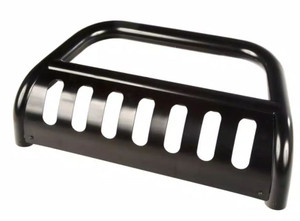 Ultimate Protection: Rugged Ridge Bull Bar | 2011-2020 Jeep Grand Cherokee | Black Steel 3 Inch Diameter | With Light Mounting Tabs & Skid Plate Ultimate Protection: Rugged Ridge Bull Bar | 2011-2020 Jeep Grand Cherokee | Black Steel 3 Inch Diameter | With Light Mounting Tabs & Skid Plate