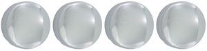 4x Dodge Ram 3500 Wheel Center Caps | Chrome Plated Set of 2 | Snap-On Design, Direct Fit | ABS Plastic