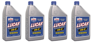 4x Lucas Oil SAE 10W40 Quart Bottle | High Performance Additive System