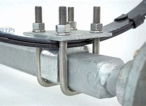 Dexter Marine Trailer Axle Leaf Spring Plate | Fits 2-3/8 Inch Axles | Galvanized | Set Of 2 Dexter Marine Trailer Axle Leaf Spring Plate | Fits 2-3/8 Inch Axles | Galvanized | Set Of 2