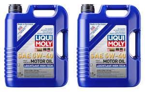 2x Liqui Moly Leichtlauf High Tech Oil | SAE 5W-40 | Synthetic | 5L Jug
