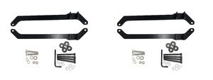 2x USA-Made Front Brackets Set | For Exposed Racks 8-00-9653-BK/9753 | Heavy-Duty Carbon Steel