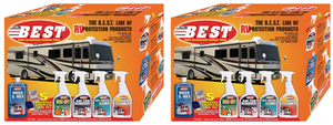 2x Ultimate RV Care Kit | Complete Maintenance Set | Superior Cleaning | With Wash And Wax | Microfiber Wash Mitt