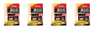 4x Mothers California Gold Paint Cleaner | 3 Clay Bars for Ultimate Paint Restoration 4x Mothers California Gold Paint Cleaner | 3 Clay Bars for Ultimate Paint Restoration