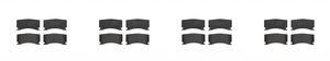 4x Brembo Low-Metallic Brake Pads | Fits Various 2008-2009 Jaguar XKR | Low Dust, Low Noise, Premium Construction 4x Brembo Low-Metallic Brake Pads | Fits Various 2008-2009 Jaguar XKR | Low Dust, Low Noise, Premium Construction