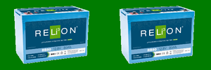 2x Relion 12V 80Ah Lithium Battery | High Capacity Deep Cycle | RV Marine Solar Energy Systems