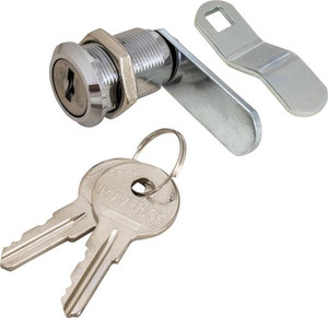 USA Made Zinc Lock Cylinder | Fits Baggage Compartments | 2 Keys Included