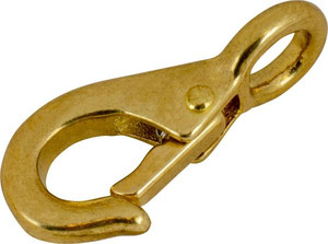 USA Made Sea Dog Boat Eye Snap | 1/4 Inch Hook, 7/16 Inch Ring, Durable Bronze Construction
