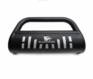 Upgrade Your Ride with Black Horse Offroad Bull Bar | 2-1/2 Inch Tube | Powder Coated Steel | Bolt-On Mounting