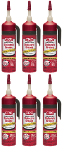 6x CRC Industries Dielectric Grease | Silicone-Based Electric Performance Enhancer | 3.3 Oz Bottle | Ideal for Electrical Connections & Spark Plugs