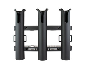Sea Dog Triple Threat Fishing Rod Holder | Holds 3 Poles + Accessories | USA Made Polypropylene | Easy Installation Sea Dog Triple Threat Fishing Rod Holder | Holds 3 Poles + Accessories | USA Made Polypropylene | Easy Installation