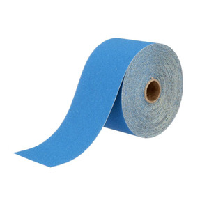 3M Ceramic Sandpaper Roll | 80 Grit Blue | PSA Attachment | Dry Use | 20Y x 2-3/4" | 5 Rolls/Case