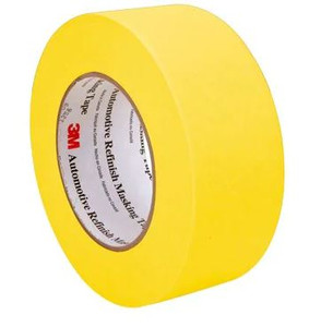 3M Yellow Crepe Paper Masking Tape | 2 Inch x 60 Yard | Collision Repair Industry Standard