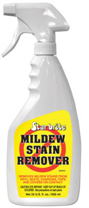 Powerful Star Brite Mildew Stain Remover | No Scrubbing Needed | 22oz Spray | For Vinyl Covers/ Headliners Powerful Star Brite Mildew Stain Remover | No Scrubbing Needed | 22oz Spray | For Vinyl Covers/ Headliners