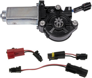 Dorman Power Window Motor | Direct Replacement, Cost-Effective Solution | Front/Rear Left Plug-In Motor, Wiring Harness Included