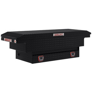 Ultimate Break-In Protection | Weather Guard Crossover Tool Box | Gloss Black Aluminum | 8 Cu Ft Capacity Ultimate Break-In Protection | Weather Guard Crossover Tool Box | Gloss Black Aluminum | 8 Cu Ft Capacity