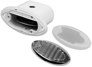 Sea Dog V.2 Horn | LOUD 108 Decibel Drop-In Hidden Mount, White Steel/Nylon, Coast Guard Approved, Made in USA