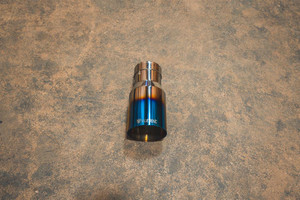 Enhance Your Ride with Valvetronic Design T304 Stainless Steel Exhaust Tip | 3" Inlet, 3-1/2" Outlet, Round, Burnt Finish