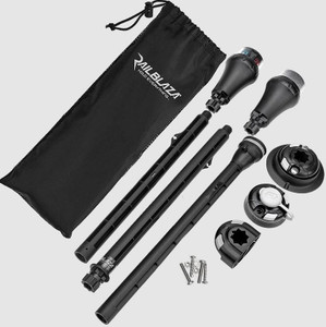 Railblaza Navigation Light 04-4092-11 NaviPack; White LED Light And Red/Green LED Light; High/Medium/Blinking Operating Mode; Conical Shape; Black; UV Stabilized Fiberglass Reinforced Plastic; IP67 Dust And Water Resistant; Up To 2 nm Range