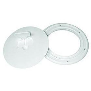 T-H Marine Boat Deck Plate | Quick Release Cam Lock | Polar White | Watertight Fit | Gripper Lid | Textured Finish