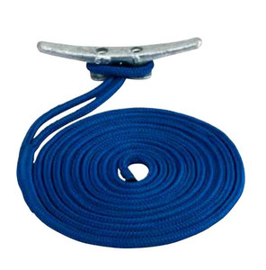 Premium Double Braided Nylon Boat Dock Line | 1/2 x 20ft | 960lbs Working Load | Blue Premium Double Braided Nylon Boat Dock Line | 1/2 x 20ft | 960lbs Working Load | Blue