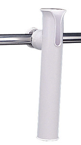 Secure & Adjustable Fishing Rod Holder | Fits Rods Up To 1-3/4" | White Polypropylene | Rail Mount Secure & Adjustable Fishing Rod Holder | Fits Rods Up To 1-3/4" | White Polypropylene | Rail Mount