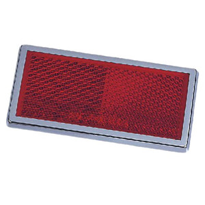 Hopkins MFG Red Reflector | Easy Peel and Stick | Chrome Bezel | Durable Acrylic Lens Hopkins MFG Red Reflector | Easy Peel and Stick | Chrome Bezel | Durable Acrylic Lens