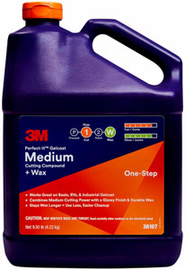 3M Perfect-It Rubbing Compound | Fast-Cutting & Oxidation Removal Gelcoat Formula