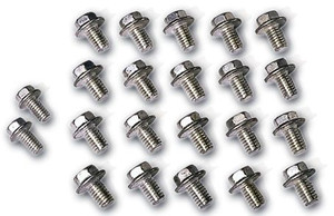 Grade 8 Steel Oil Pan Stud for Chevy Big Block and Pontiac V8 | Self Locking Bolts, Cadmium Plated