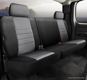 Neo Waterproof Neoprene Seat Cover | Gray 60/40 Split Seat | Adjustable Headrests | Easy Install