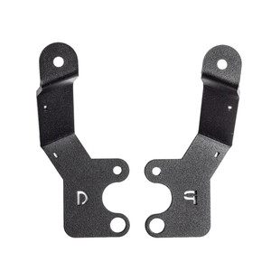 Go Rhino Hood Mount Light Brackets | Durable Steel Construction | Set Of 2 | Black Powder Coat | Easy Installation