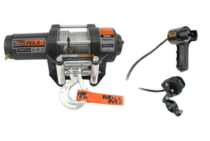 Mile Marker PE3.5 ATV/UTV Winch | 3500lb Capacity, 12V Electric, Waterproof, Fast Line Speeds, Corrosion-Resistant