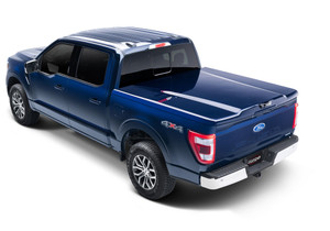 UnderCover Elite LX Area 51 Blue Tonneau Cover | Lockable ABS Composite Hard Tilt-Up | LED Light & Wall-Mount Hardware