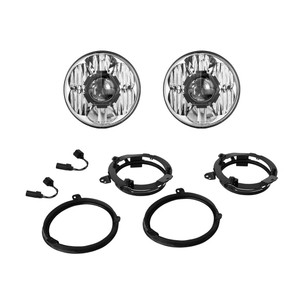 Upgrade Your Headlights with Gravity LED Bulb | 7 Inch Round | DRL | Clear Lens