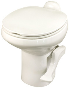 Upgrade Your RV Bathroom with Aqua Magic Style II Toilet | High Profile Round Seat | Pedal Flush Bone Finish Upgrade Your RV Bathroom with Aqua Magic Style II Toilet | High Profile Round Seat | Pedal Flush Bone Finish