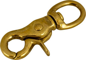 USA-Made Boat Eye Snap | Brass Construction | 7/16 Inch Hook | 1/2 Inch Ring | Heavy Duty USA-Made Boat Eye Snap | Brass Construction | 7/16 Inch Hook | 1/2 Inch Ring | Heavy Duty