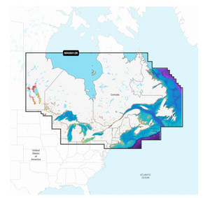 Navionics Vision+ Marine Cartography | Detailed Canada Coverage | East & Great Lakes | Garmin Compatible
