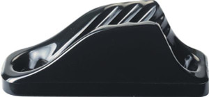 USA-Made Boat Rope Cleat | Self-Locking Clamcleat Vertical for 1/4-1/2 inch Rope | UV-Resistant Nylon Black Cleat