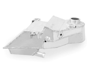 Upgrade Your Radiator with Mishimoto Aluminum Overflow Tank | Silver Finish | Improved Hot and Cold Coolant Levels